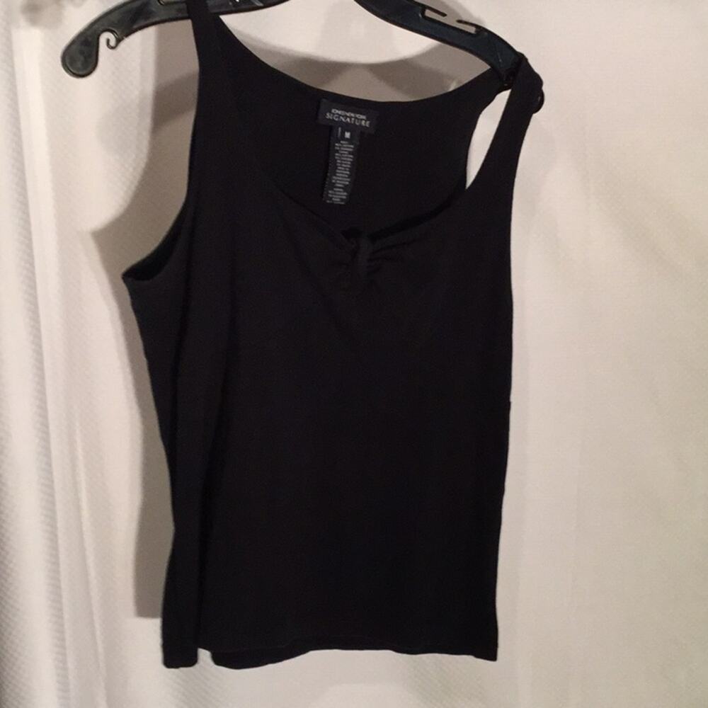 Jones NewYork M Black tank cotton/spandex worn 1